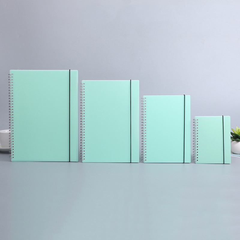A5 Spiral Dotted Grid Notebook - A6 A5 B5 A4 Xanh Xoắn