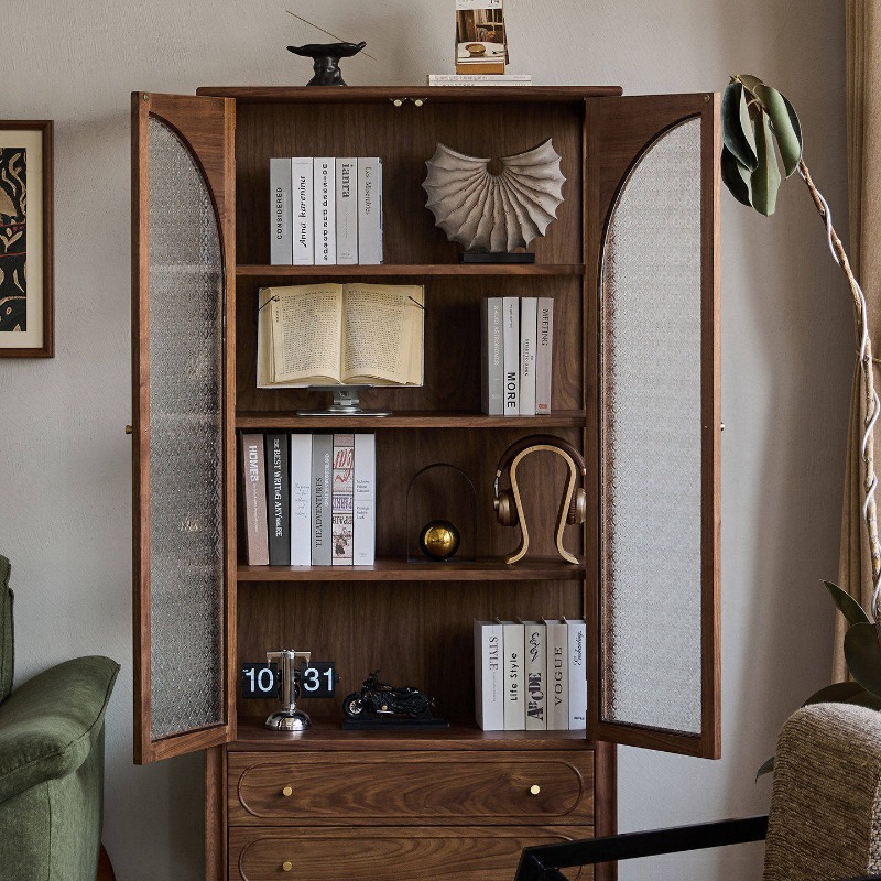 Nordic solid wood with cabinet - đánh giá và giá Books