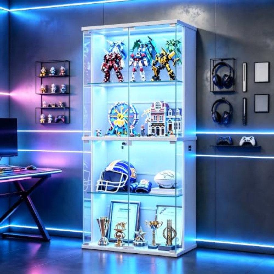 66 Glass Display Cabinet for C - đánh giá và giá Books
