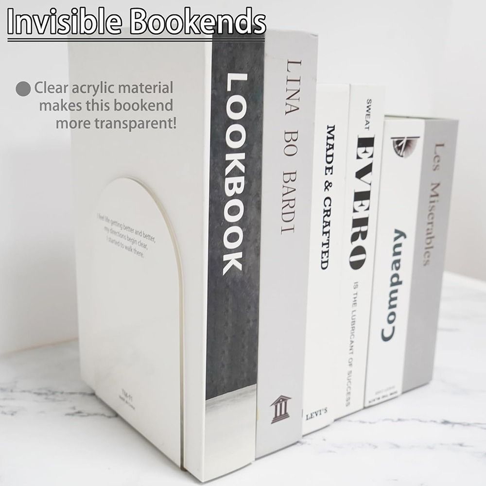 Acrylic Book Ends for Book She - đánh giá và giá Clear Acrylic Book Stand Holder