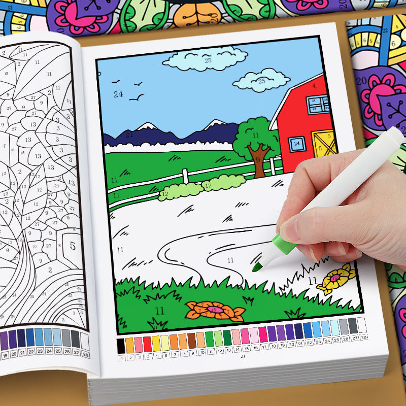Color by Number for Adults Col - đánh giá và giá Adult Coloring Book Stress Relief