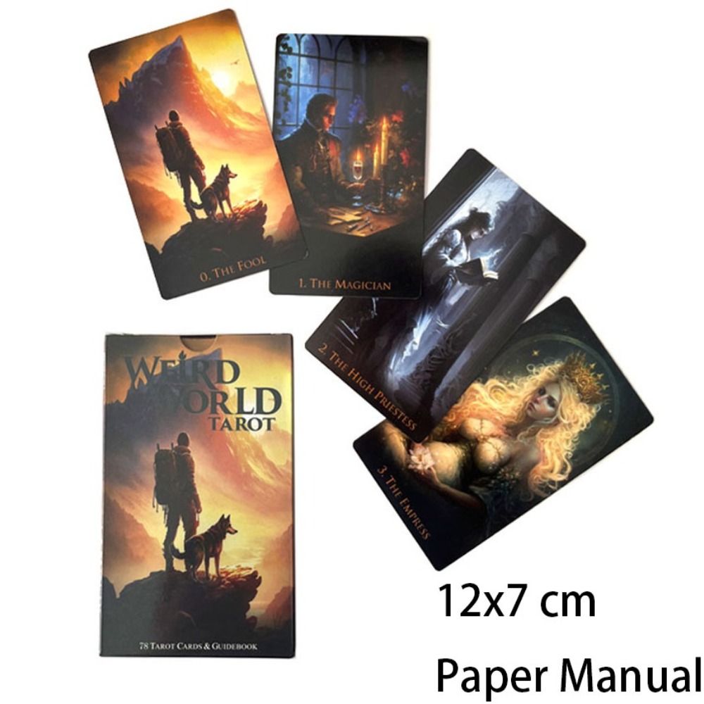 12*7cm Weird World Tarot 78 Ca - đánh giá và giá Tarot Deck With Guidebook