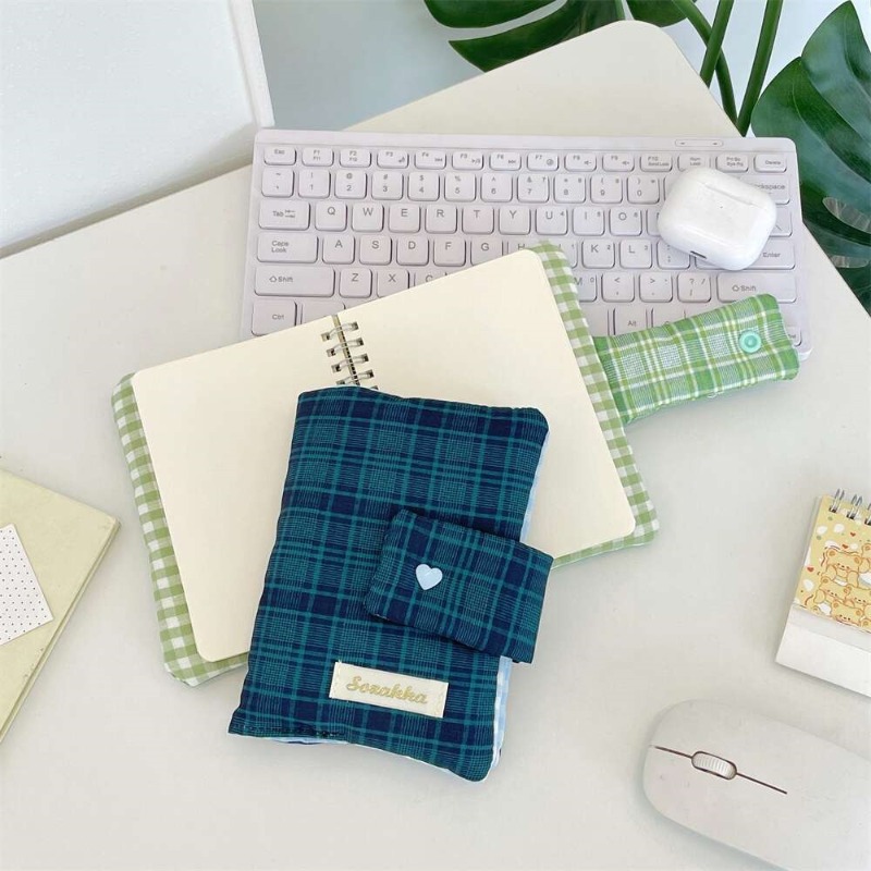 Green White Gingham Hand-journ - đánh giá và giá Stationery Books