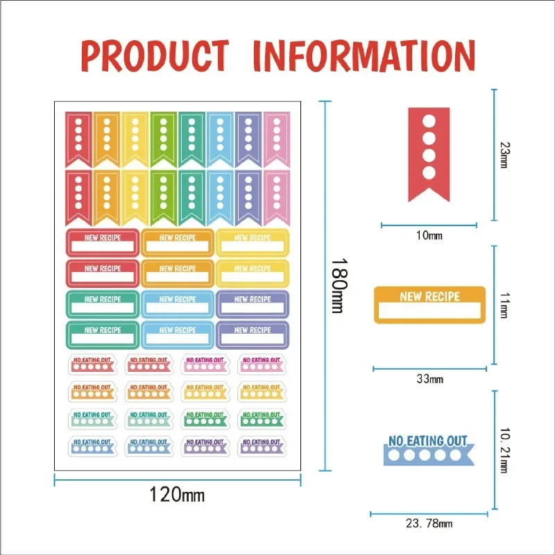 Food Planning Stickers Station - đánh giá và giá Stationery Books