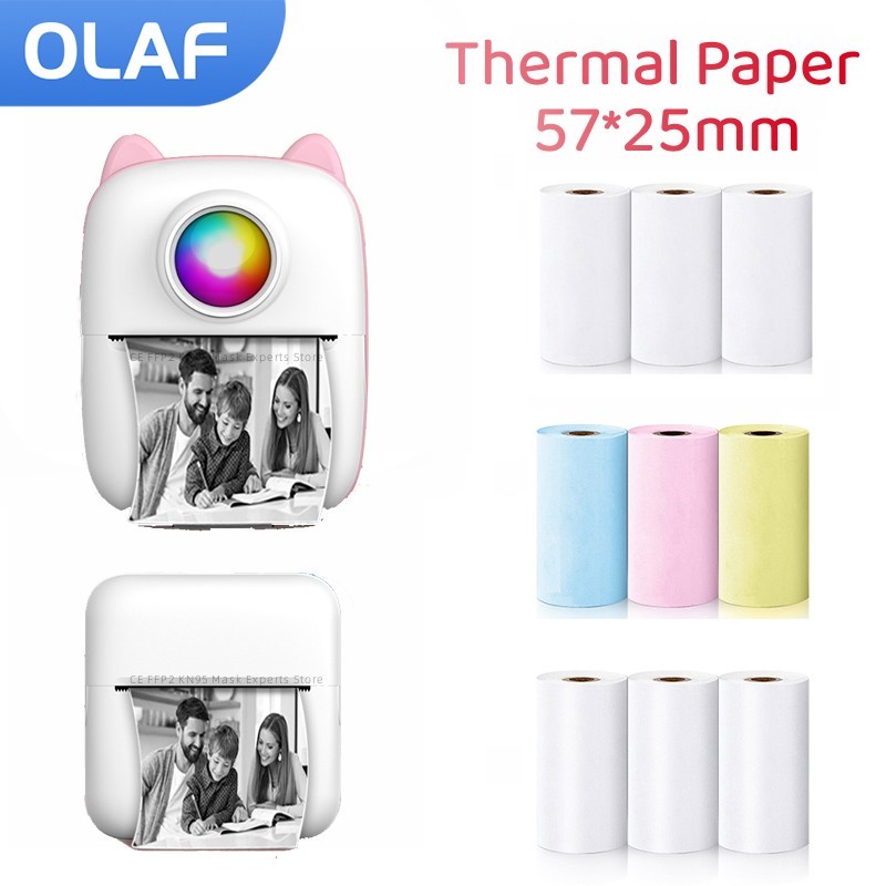 57MM Rolls Thermal Paper Self- - đánh giá và giá Mini Pocket Thermal Printer Paper Roll